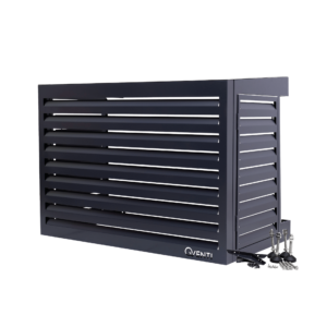 Qventi - airco omkasting PRO antraciet - Medium (85 x 115 x 57,5 cm)