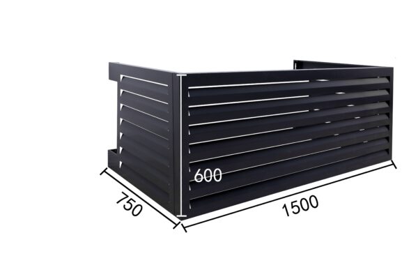 Qventi - airco omkasting antraciet - Extra Large (125 x 150 x 75 cm) - Afbeelding 12