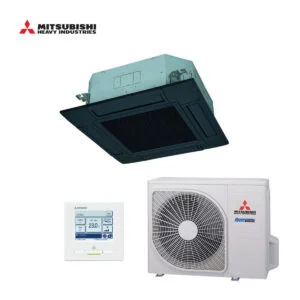 Mitsubishi cassette airco FDT50VH + SRC50ZSX-W 5,0kW zwart | groot model (90x90)