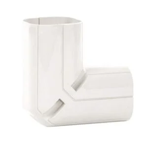 Inoac NC75-W stijgende lange buiten bocht 90° (wit)