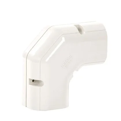 Inoac NE60-W platte lange bocht 90° (wit)