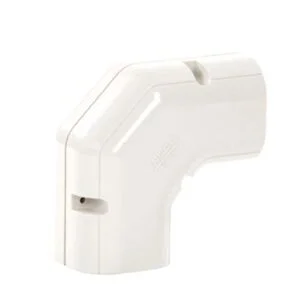 Inoac NE75-W platte lange bocht 90° (wit)