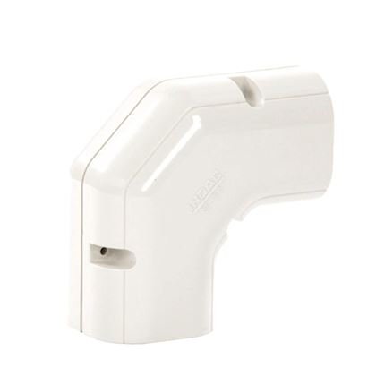 Inoac NE75-W platte lange bocht 90° (wit)