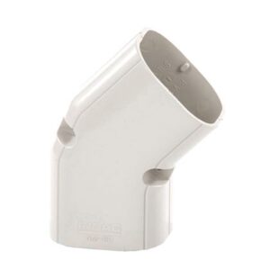 Inoac NM75-W platte bocht 45° (wit)