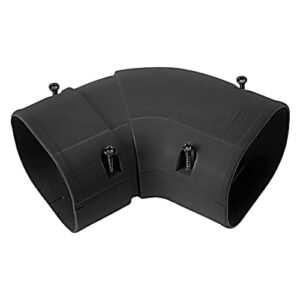 Inaba Denko SKS-77-K verstelbare platte bocht 45-90° - Zwart