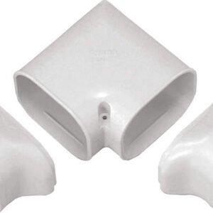 Inaba Denko SN-77-W gedraaide bocht 90° - Wit