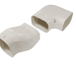 Inaba Denko SNB-100-W gedraaide bocht 90° (links) - Wit