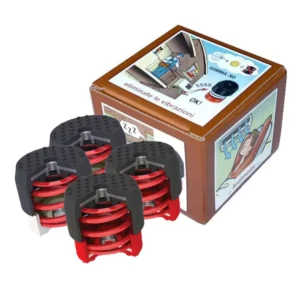 Trillingdempers met interne veer 70 tot 120 kg set van 4 stuks